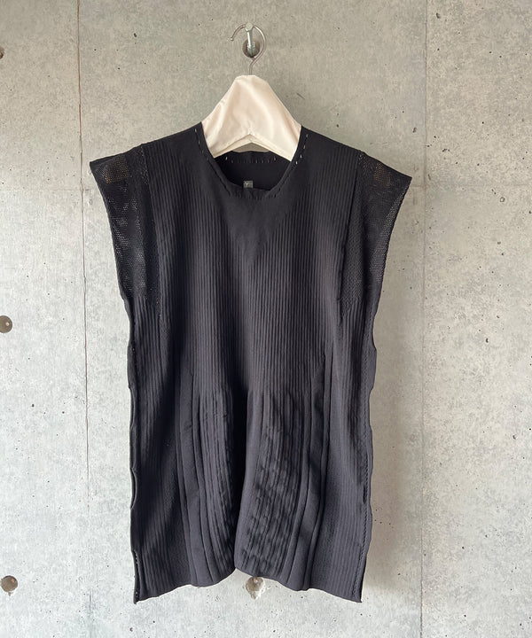 【 tri.R 】Mix rib squareneck Vest / NAT09N-99