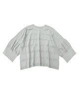 【tri.R】Leaf lace Pullover / NAT12N-90/gray-soft type