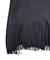 【 tri.R 】Squid collar V-neck Sleeveless Long Top / NAT13N-95/charcoal-soft type