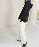 [tri.R]Flare Cropped Pants / NL086N-58/d.green