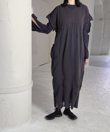 [tri.R] Gestreifte, weit zulaufende Hose / NL087N-95/ Anthrazit