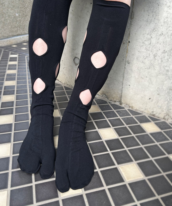 【 tri.R 】Big hole tabi High socks  / NH035N-99