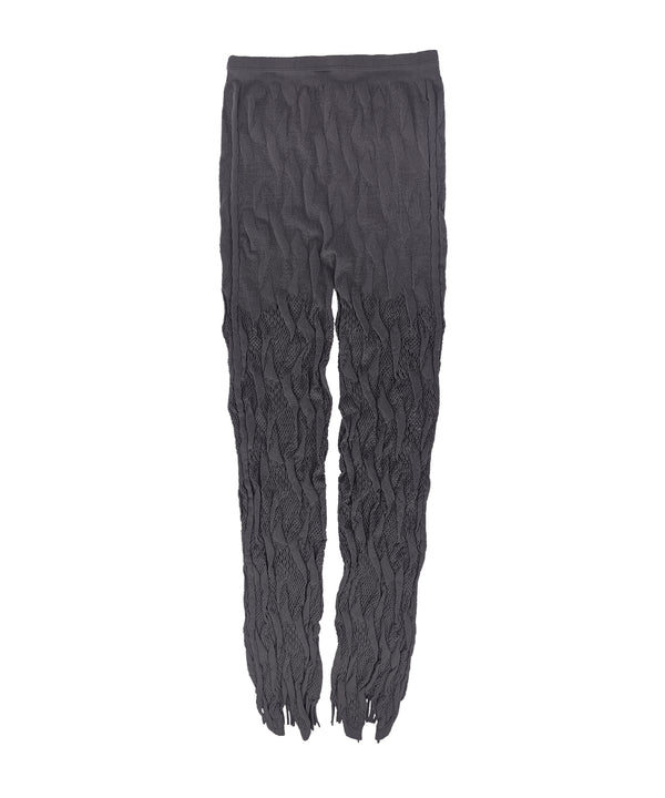 【 tri.R 】Uneven lace Leggings / NL078N-95/charcoal