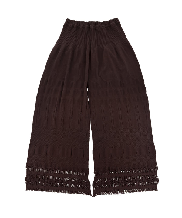 【 tri.R 】Wide straight Pants / NL081N-65/ brown