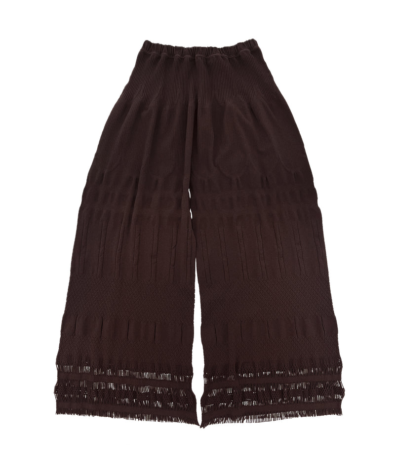 【 tri.R 】Wide straight Pants / NL081N-65/ brown