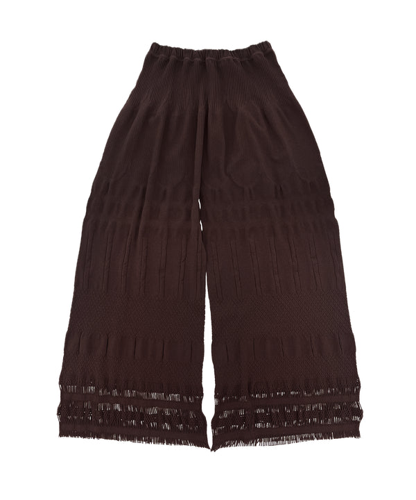 【 tri.R 】Wide straight Pants / NL081N-65/ brown