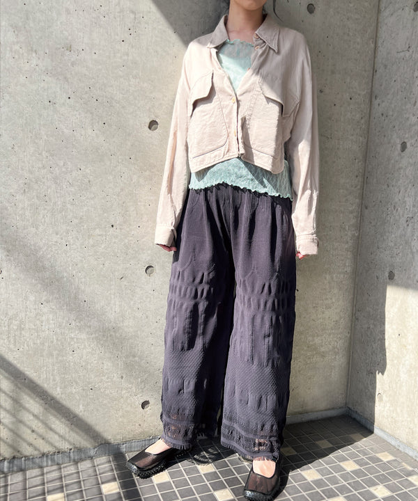 [Tri.r] CROPPED TAPERED PANTS / NL077N-99