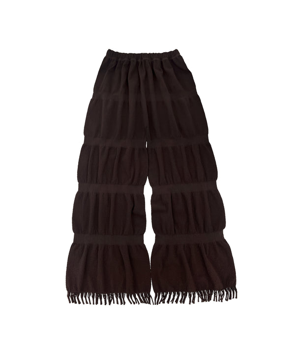 【 tri.R 】Fluffy form wide Pants / NL085N-65/ brown