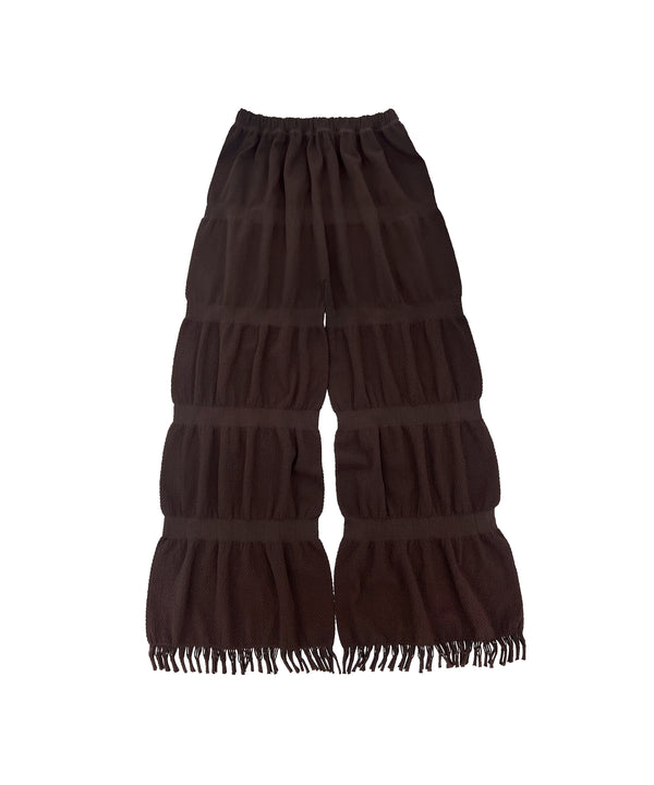 【 tri.R 】Fluffy form wide Pants / NL085N-65/ brown