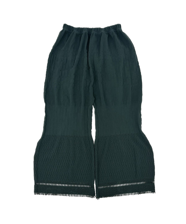 【 tri.R 】Flare Cropped Pants / NL086N-58/d.green