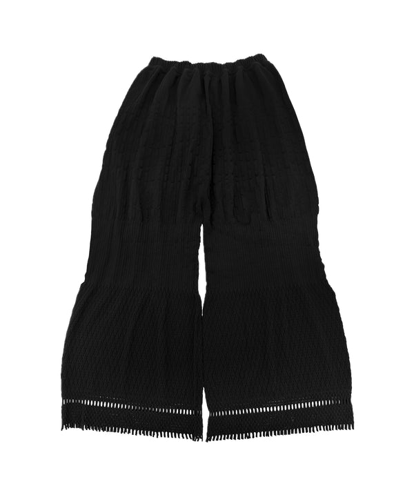 【 tri.R 】Flare Cropped Pants / NL086N-99/ black