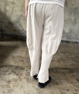 【 tri.R 】Stripe wide tapered Pants / NL087N-91/ l.gray