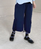 [tri.R] Pantalon fuselé large à rayures / NL087N-95/ anthracite