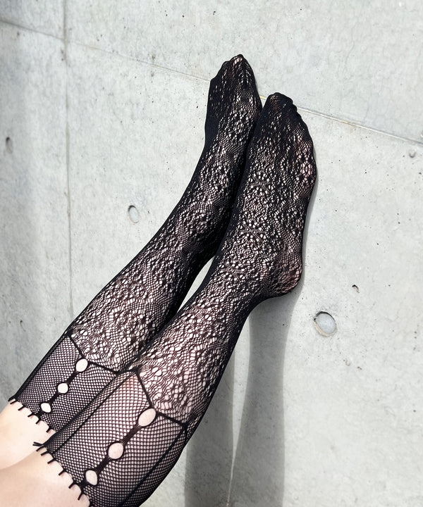 【 tri.R 】Lace net socks / NS355N-99