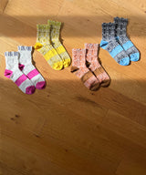 【nonnette Socks】Plaid and flowers Socks / NS370T-94