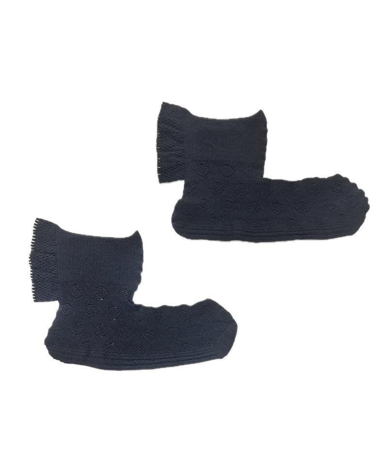 【 tri.R 】Back ruffle Socks / NS385N-99/black