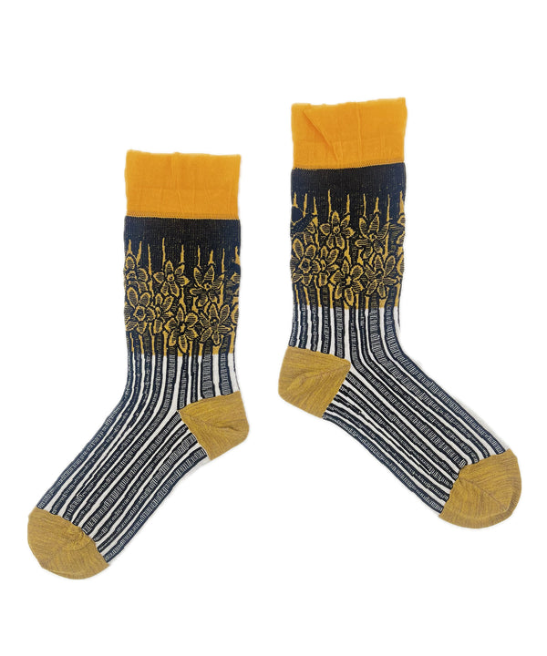 【nonnette Socks】Narcissus Wool Socks / NS394T-26