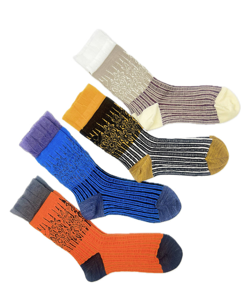 【nonnette Socks】Narcissus Wool Socks / NS394T-26