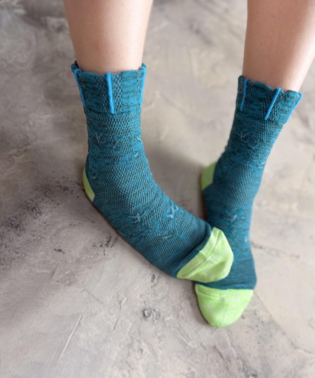 2点おまとめセット KING GNU LINE SOCKS 日本製 フリーサイズ nonnette Socks】Japanese paper mesh Socks / NS406Y-72 – bec de