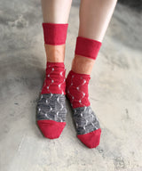 [Nonnette-Socken] Narzissen-Wollsocken / NS394T-95