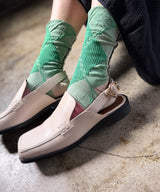 [Nonnette-Socken] Narzissen-Wollsocken / NS394T-95