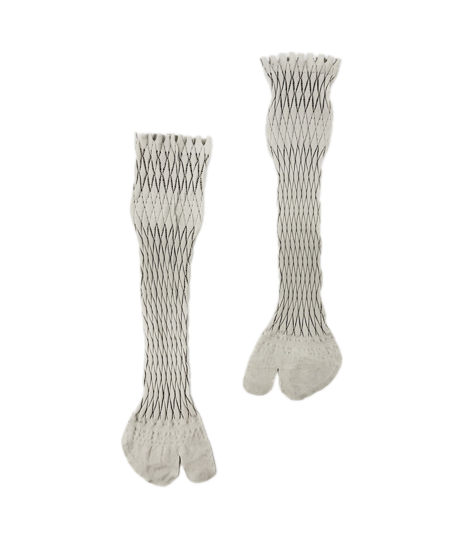 tri.R 】Bumpy lace Tabi Socks / NS413N-91/light gray – bec de