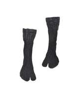 [tri.R]Chaussettes à volants / NS385N-95/charbon
