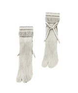 【 tri.R 】Ribbon rib Tabi Socks / NS415N-91/light gray
