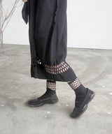 [tri.R]Chaussettes à volants / NS385N-95/charbon