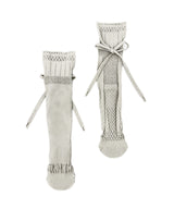 [tri.R]Back ruffle socks / NS385N-95/charcoal