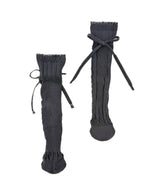 [tri.R]Back ruffle socks / NS385N-95/charcoal