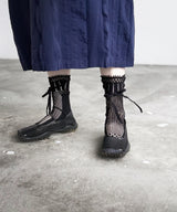 【Restock 】Ribbon front lace Socks / NS420N-99/black