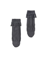 [tri.R]Back ruffle socks / NS385N-95/charcoal