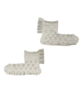 [tri.R]Back ruffle socks / NS385N-95/charcoal