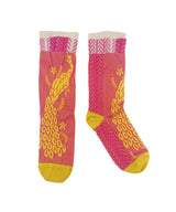 【 New 】Peacock Socks / NS427K-25/d.yellow
