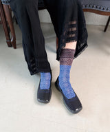 [tri.R]Back ruffle socks / NS385N-95/charcoal