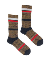 Chaussettes pour hommes】 Splash Line Socks Hommes NMS046T-87
