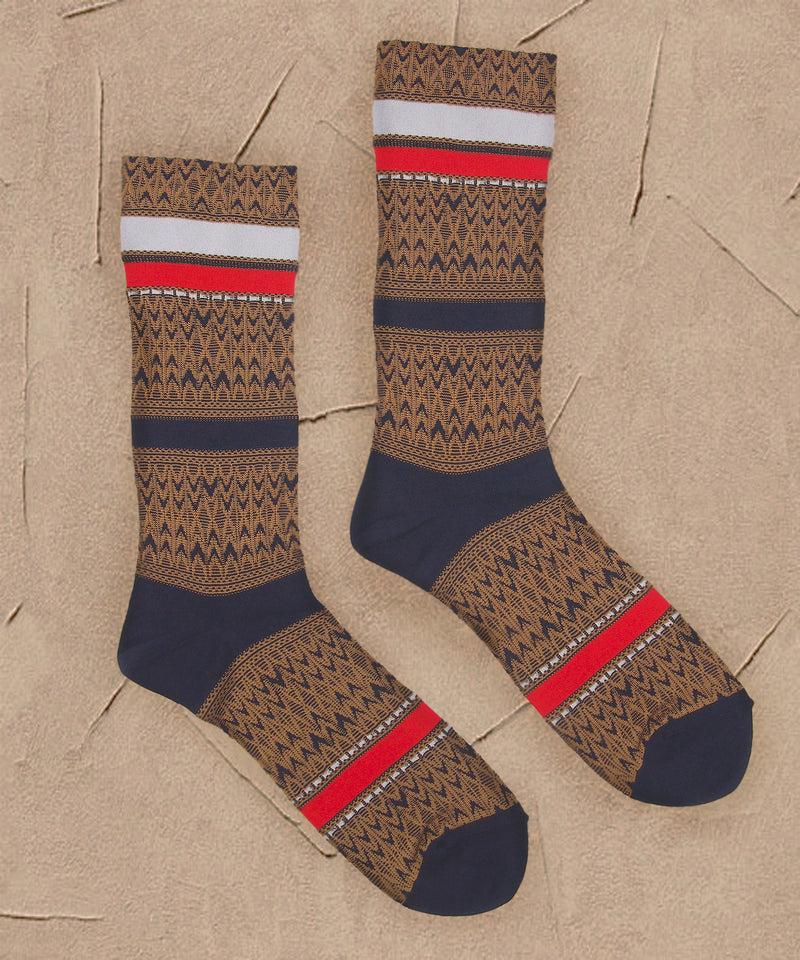 Chaussettes pour hommes】 Splash Line Socks Hommes NMS046T-87